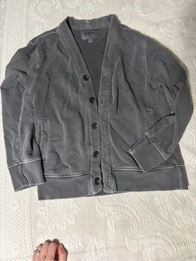 EUC Goodfellow & Co Women’s Gray Button-Up Cardigan Jacket UNISEX small knit